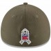 Men's Green Bay Packers New Era Olive 2017 Salute To Service 39THIRTY Flex Hat 2782272